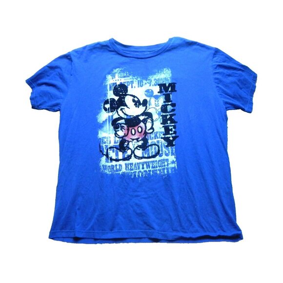 Mickey Mouse Shirt Womens Extra Large World Heavyweight Championship Disney Lady - Picture 1 of 7